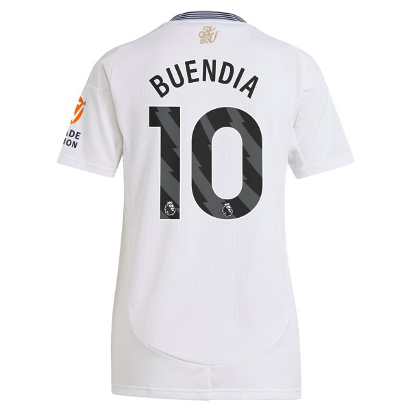 Aston Villa Shirts - aston villa adidas away shirt 2024-25 – womens with buendia 10 printing Collection of Official Fan Gear