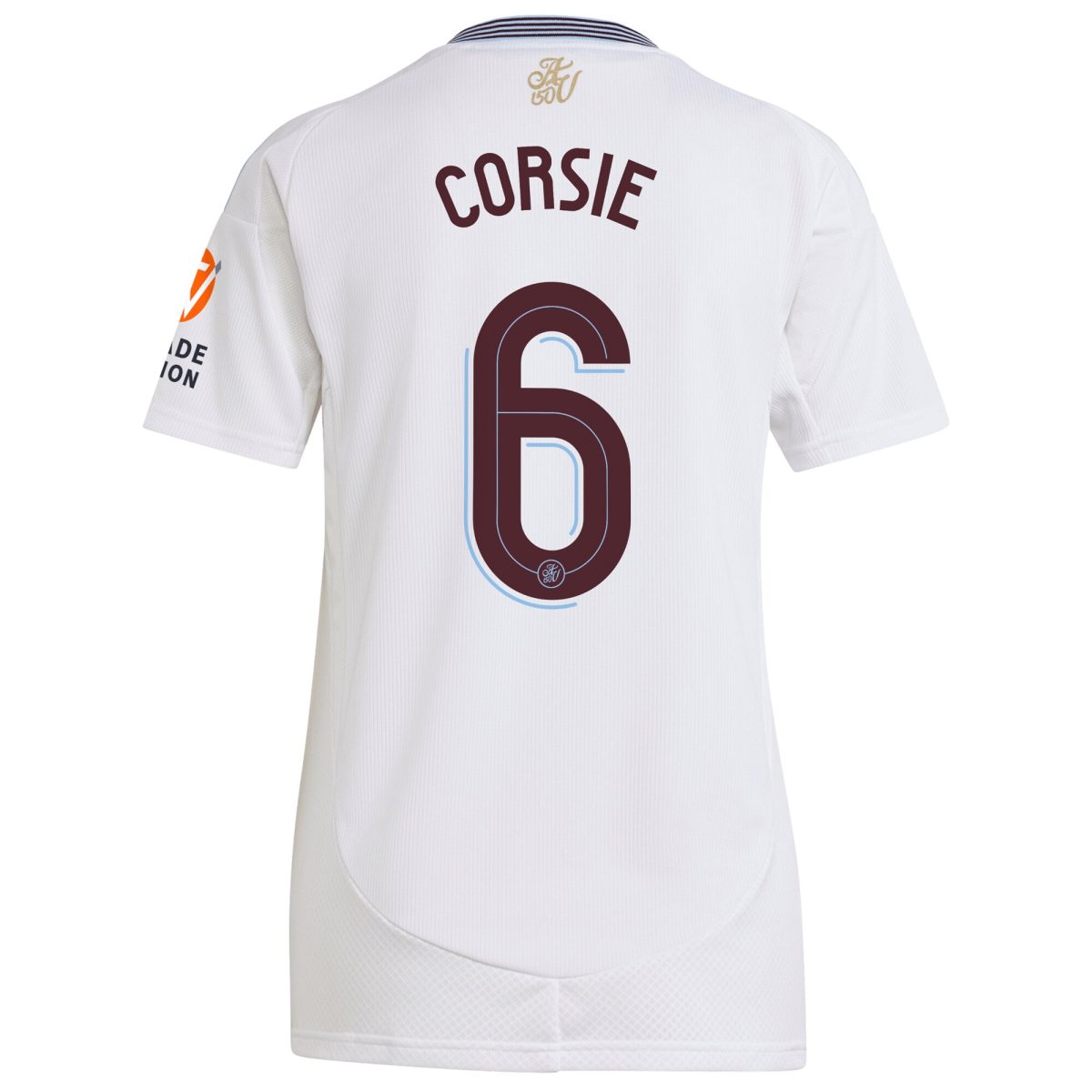 Aston Villa Shirts - aston villa adidas away shirt 2024-25 – womens with corsie 6 cup printing Collection of Official Fan Gear