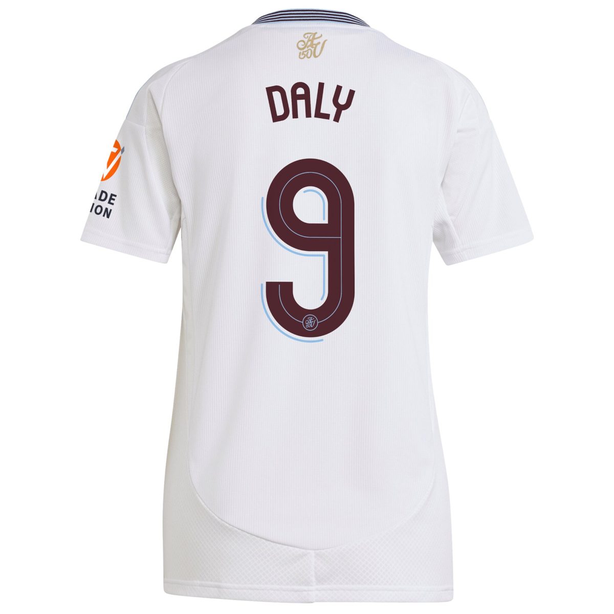 Aston Villa Shirts - aston villa adidas away shirt 2024-25 – womens with daly 9 cup printing Collection of Official Fan Gear