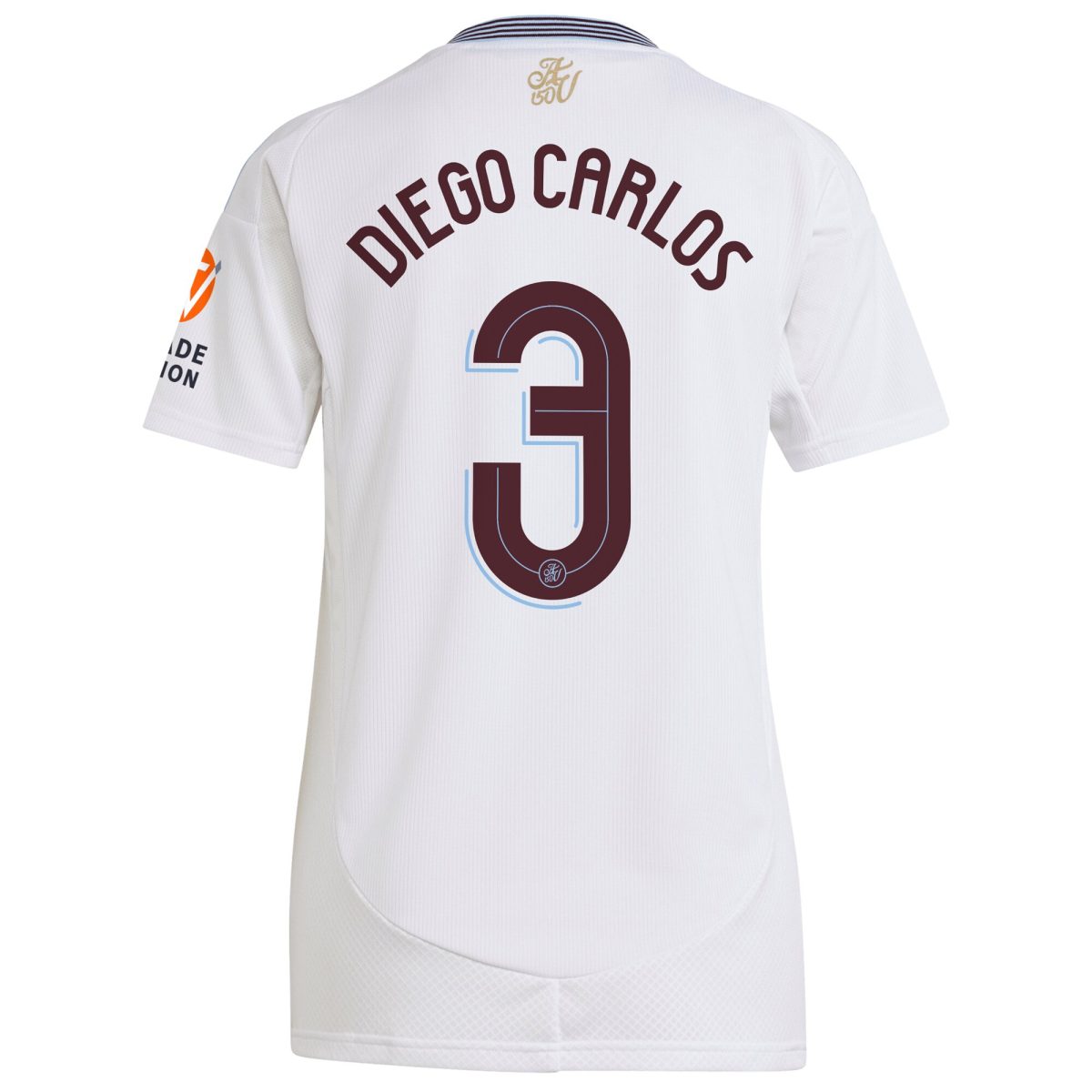 Aston Villa Shirts - aston villa adidas away shirt 2024-25 – womens with diego carlos 3 cup printing Collection of Official Fan Gear