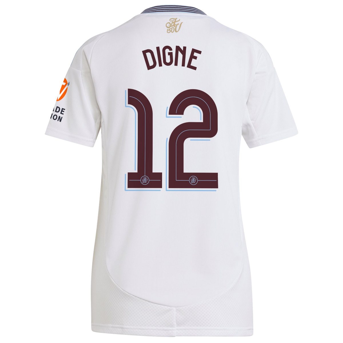 Aston Villa Shirts - aston villa adidas away shirt 2024-25 – womens with digne 12 cup printing Collection of Official Fan Gear