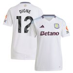Aston Villa Shirts - aston villa adidas away shirt 2024-25 – womens with digne 12 printing Collection of Official Fan Gear