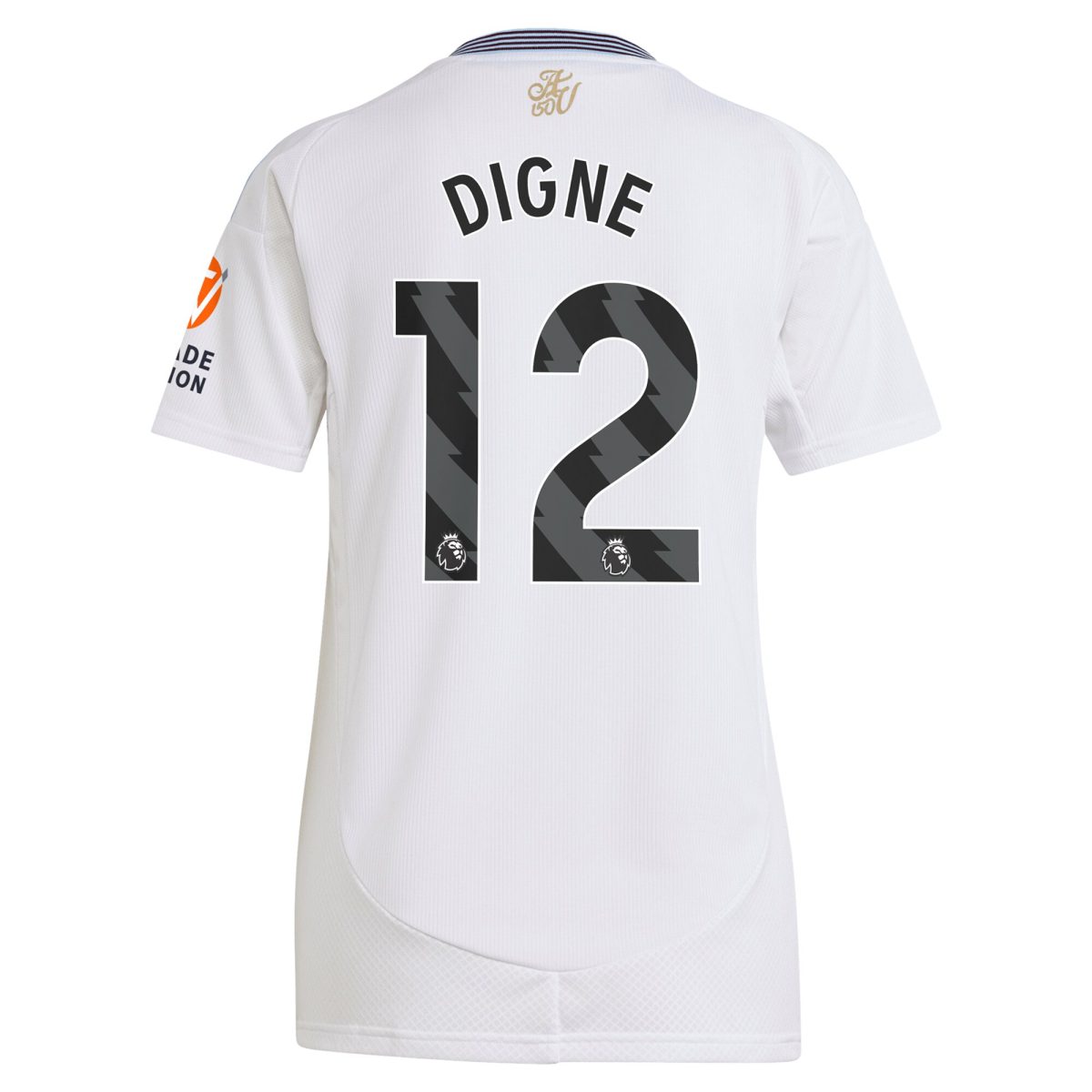 Aston Villa Shirts - aston villa adidas away shirt 2024-25 – womens with digne 12 printing Collection of Official Fan Gear