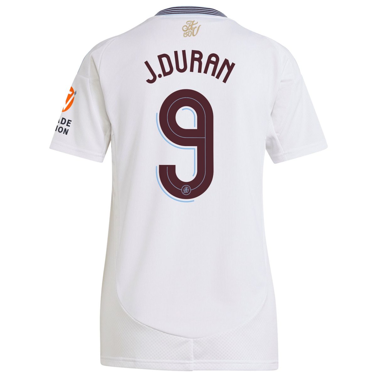 Aston Villa Shirts - aston villa adidas away shirt 2024-25 – womens with duran 9 cup printing Collection of Official Fan Gear