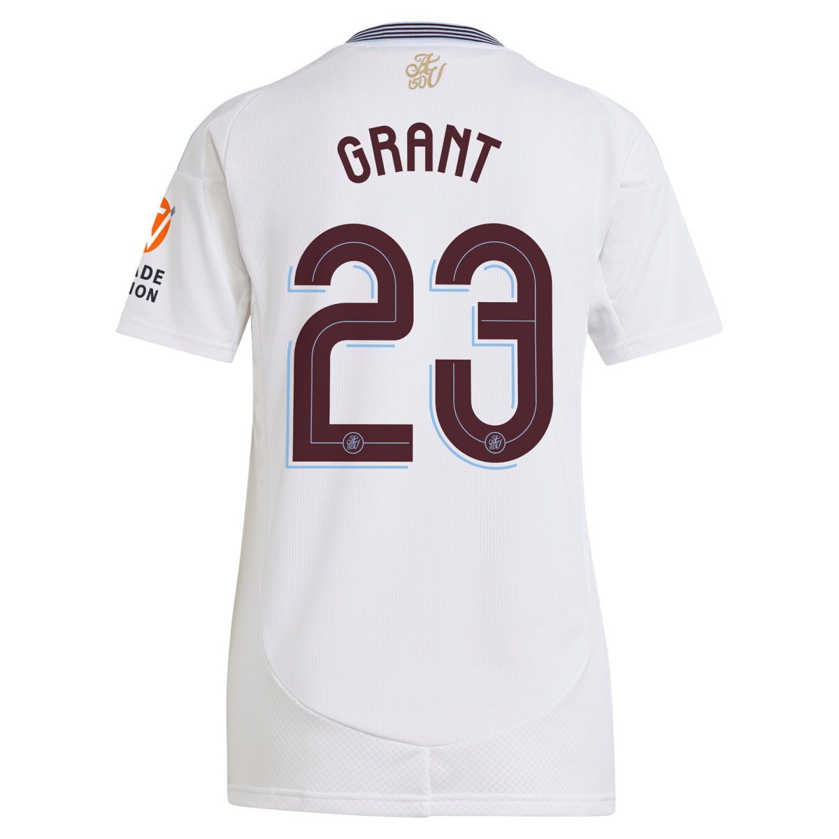 Aston Villa Shirts - aston villa adidas away shirt 2024-25 – womens with grant 23 cup printing Collection of Official Fan Gear