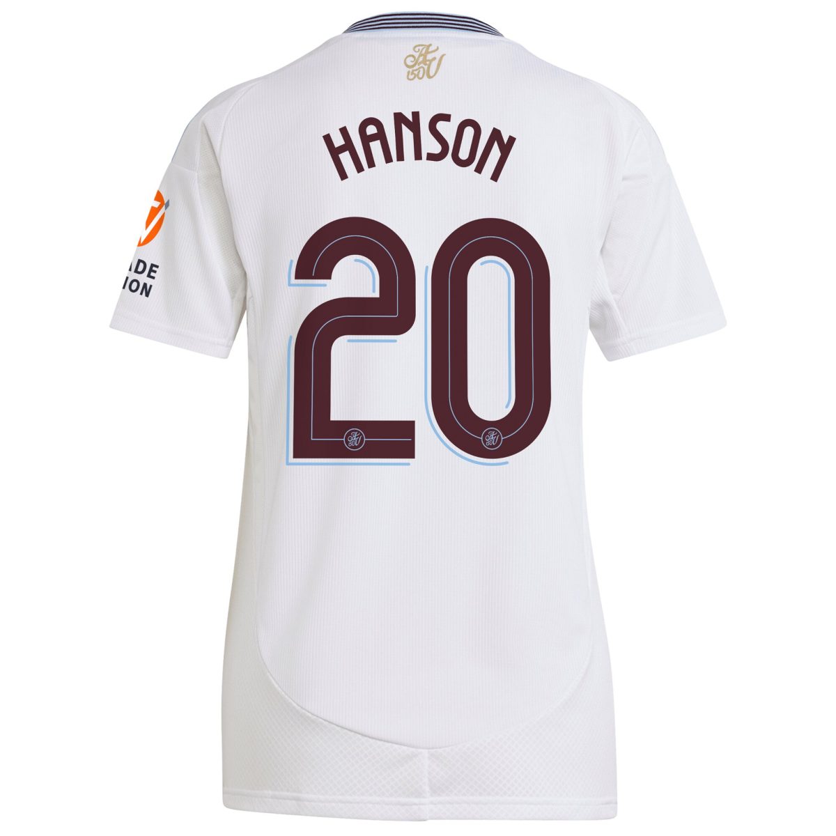 Aston Villa Shirts - aston villa adidas away shirt 2024-25 – womens with hanson 20 cup printing Collection of Official Fan Gear