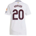 Aston Villa Shirts - aston villa adidas away shirt 2024-25 – womens with hanson 20 cup printing Collection of Official Fan Gear