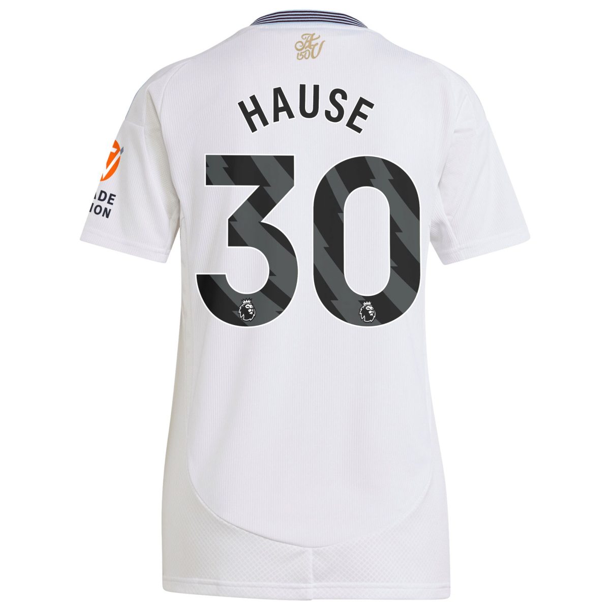 Aston Villa Shirts - aston villa adidas away shirt 2024-25 – womens with hause 30 printing Collection of Official Fan Gear