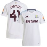 Aston Villa Shirts - aston villa adidas away shirt 2024-25 – womens with j. ramsey 41 cup printing Collection of Official Fan Gear
