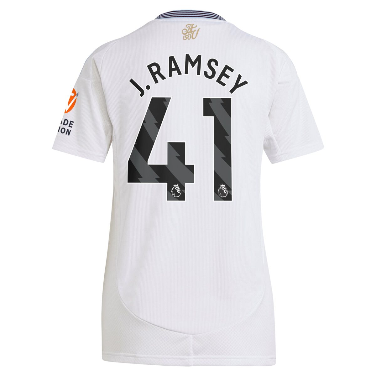 Aston Villa Shirts - aston villa adidas away shirt 2024-25 – womens with j. ramsey 41 printing Collection of Official Fan Gear