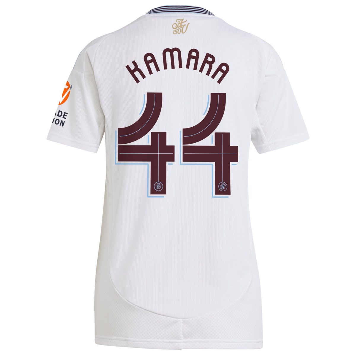 Aston Villa Shirts - aston villa adidas away shirt 2024-25 – womens with kamara 44 cup printing Collection of Official Fan Gear