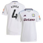 Aston Villa Shirts - aston villa adidas away shirt 2024-25 – womens with konsa 4 printing Collection of Official Fan Gear
