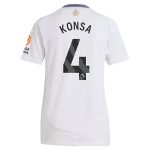 Aston Villa Shirts - aston villa adidas away shirt 2024-25 – womens with konsa 4 printing Collection of Official Fan Gear