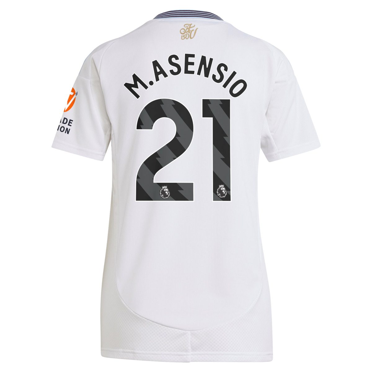 Aston Villa Shirts - aston villa adidas away shirt 2024-25 – womens with m.asensio 21 printing Collection of Official Fan Gear