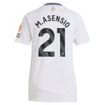 Aston Villa Shirts - aston villa adidas away shirt 2024-25 – womens with m.asensio 21 printing Collection of Official Fan Gear