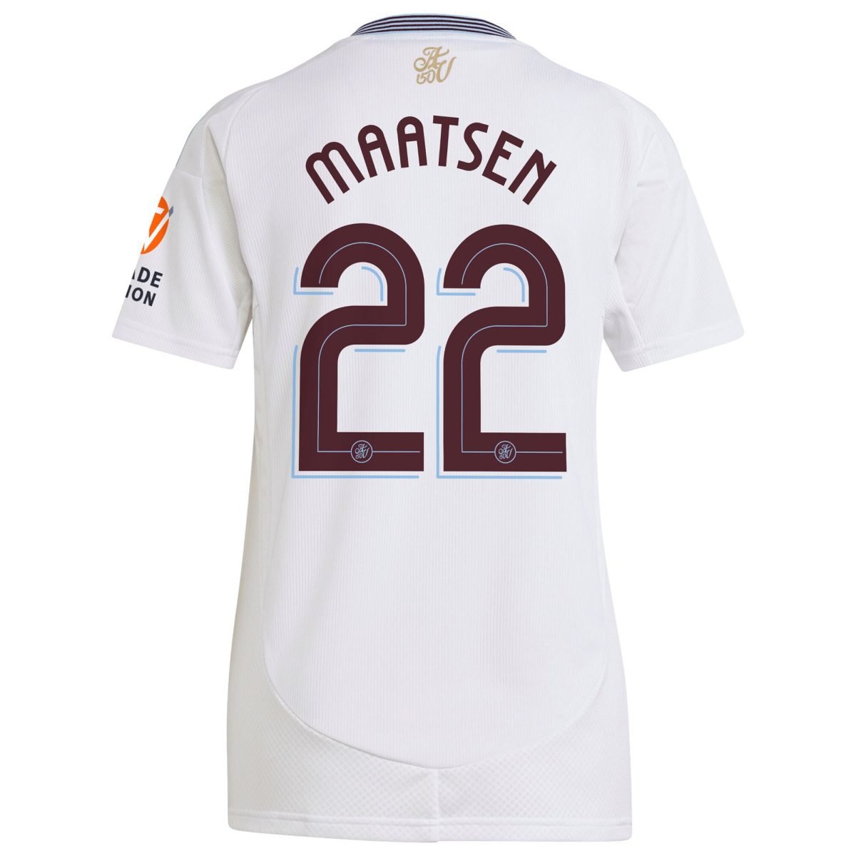 Aston Villa Shirts - aston villa adidas away shirt 2024-25 – womens with maatsen 22 cup printing Collection of Official Fan Gear