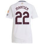 Aston Villa Shirts - aston villa adidas away shirt 2024-25 – womens with maatsen 22 cup printing Collection of Official Fan Gear