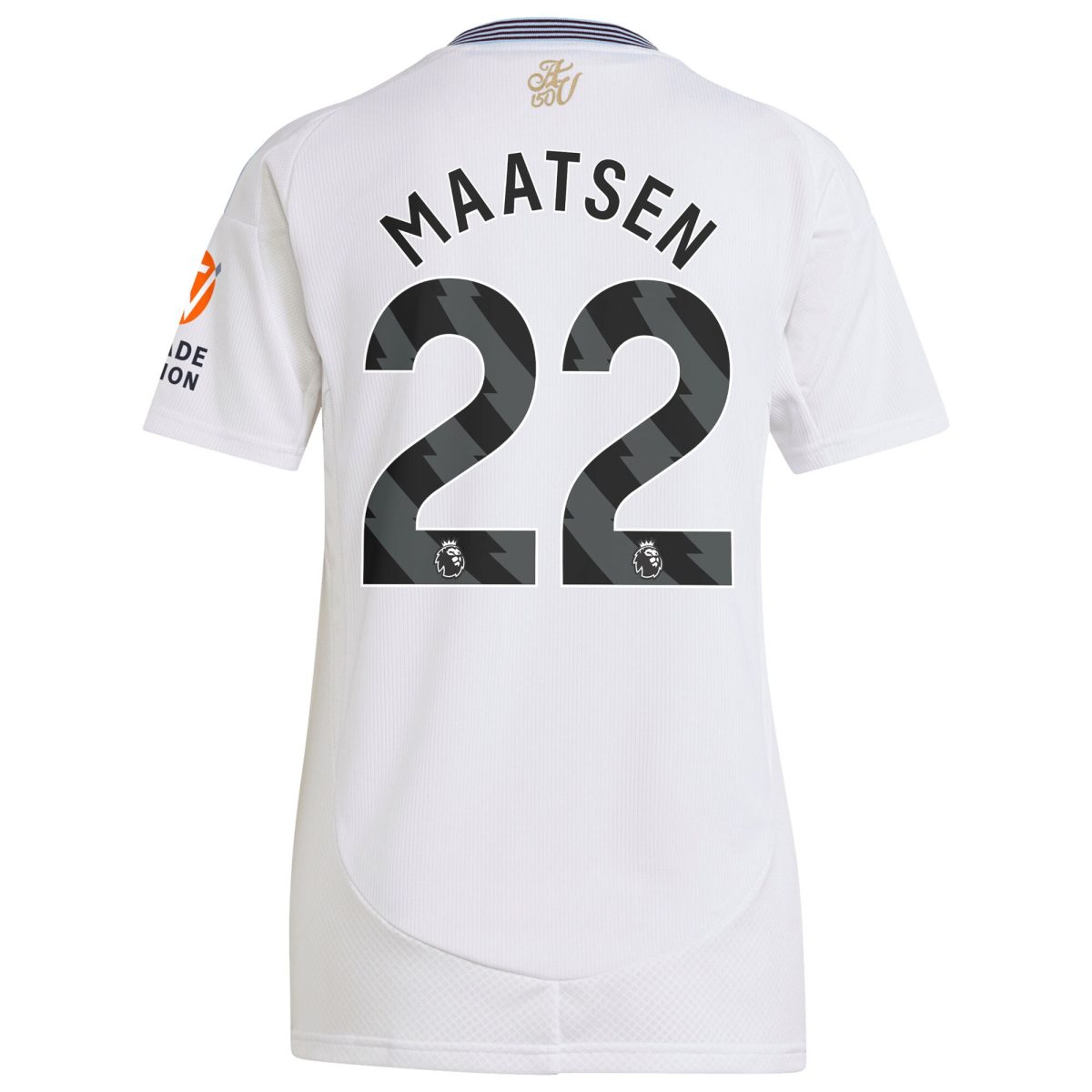 Aston Villa Shirts - aston villa adidas away shirt 2024-25 – womens with maatsen 22 printing Collection of Official Fan Gear