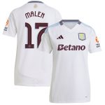 Aston Villa Shirts - aston villa adidas away shirt 2024-25 – womens with malen 17 cup printing Collection of Official Fan Gear