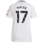 Aston Villa Shirts - aston villa adidas away shirt 2024-25 – womens with malen 17 printing Collection of Official Fan Gear
