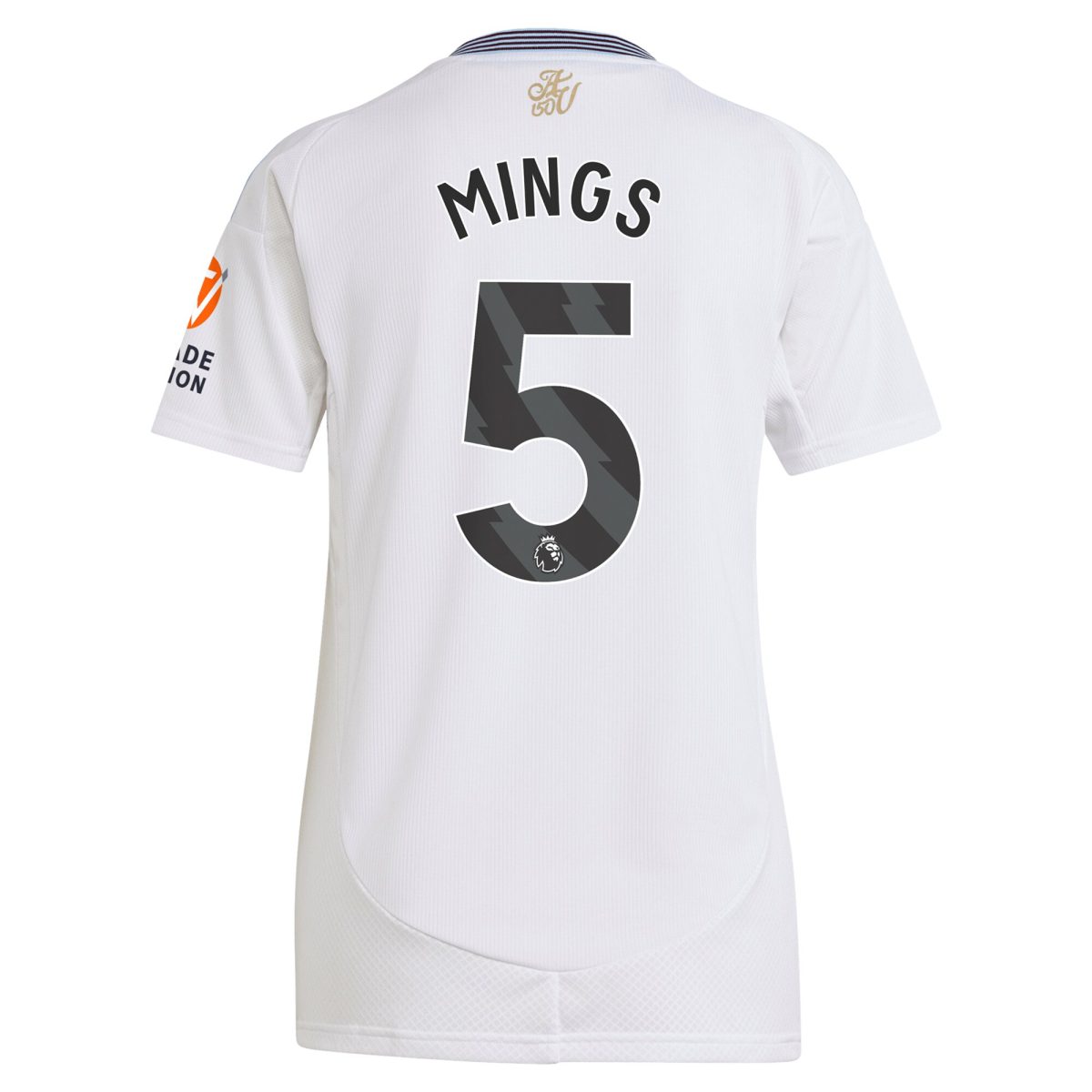 Aston Villa Shirts - aston villa adidas away shirt 2024-25 – womens with mings 5 printing Collection of Official Fan Gear