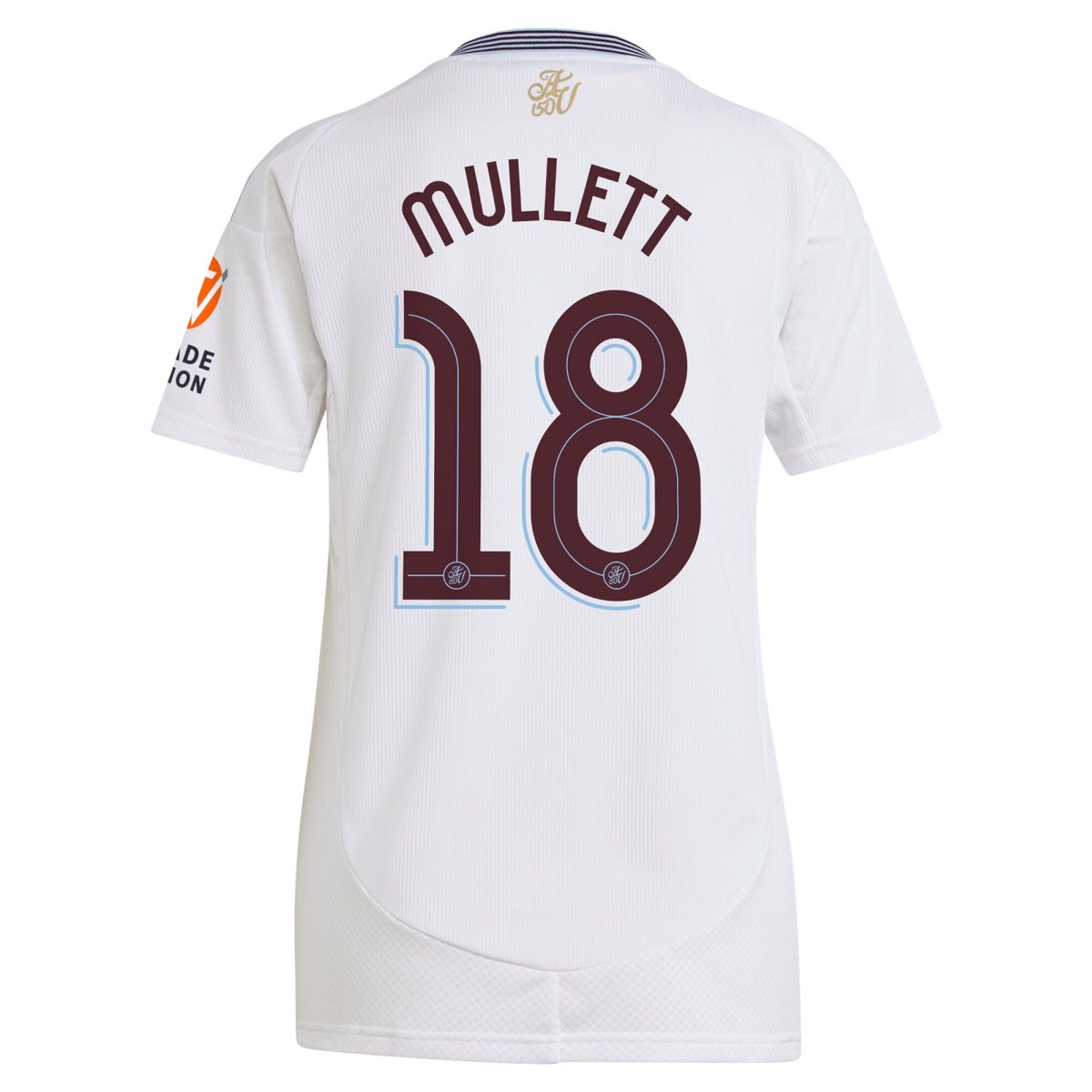 Aston Villa Shirts - aston villa adidas away shirt 2024-25 – womens with mullett 18 cup printing Collection of Official Fan Gear