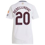 Aston Villa Shirts - aston villa adidas away shirt 2024-25 – womens with nedeljković 20 cup printing Collection of Official Fan Gear