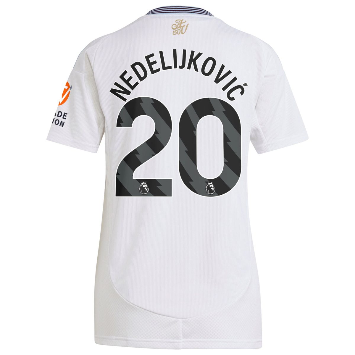 Aston Villa Shirts - aston villa adidas away shirt 2024-25 – womens with nedeljković 20 printing Collection of Official Fan Gear
