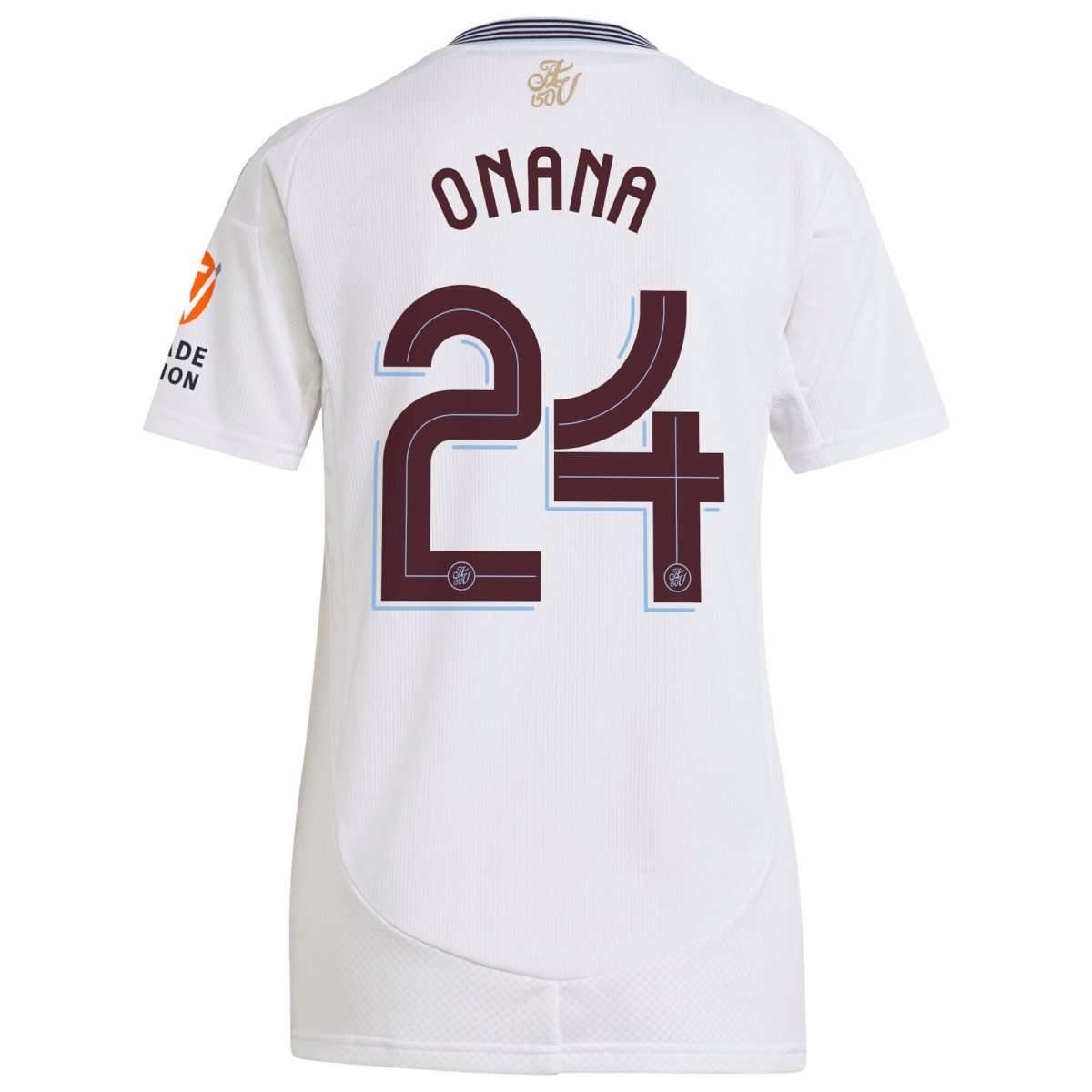 Aston Villa Shirts - aston villa adidas away shirt 2024-25 – womens with onana 24 cup printing Collection of Official Fan Gear