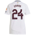 Aston Villa Shirts - aston villa adidas away shirt 2024-25 – womens with onana 24 cup printing Collection of Official Fan Gear