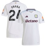 Aston Villa Shirts - aston villa adidas away shirt 2024-25 – womens with onana 24 printing Collection of Official Fan Gear