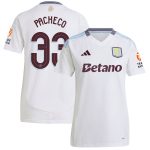 Aston Villa Shirts - aston villa adidas away shirt 2024-25 – womens with pacheco 33 cup printing Collection of Official Fan Gear