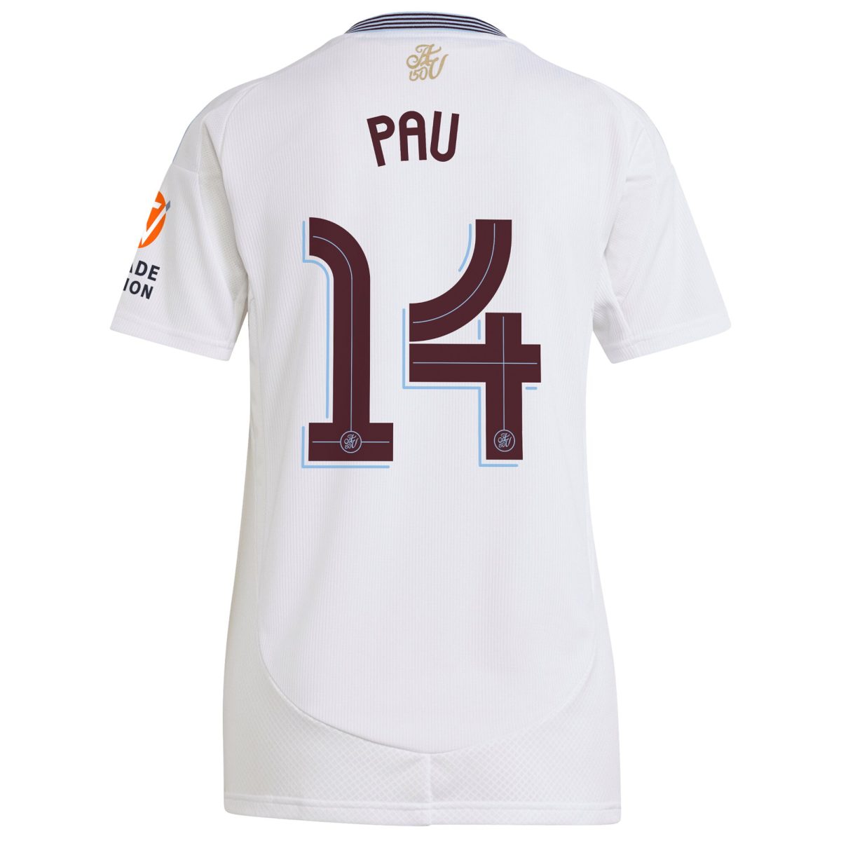 Aston Villa Shirts - aston villa adidas away shirt 2024-25 – womens with pau 14 cup printing Collection of Official Fan Gear