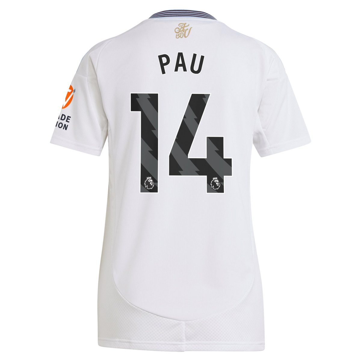 Aston Villa Shirts - aston villa adidas away shirt 2024-25 – womens with pau 14 printing Collection of Official Fan Gear