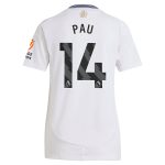 Aston Villa Shirts - aston villa adidas away shirt 2024-25 – womens with pau 14 printing Collection of Official Fan Gear
