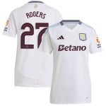 Aston Villa Shirts - aston villa adidas away shirt 2024-25 – womens with rogers 27 cup printing Collection of Official Fan Gear