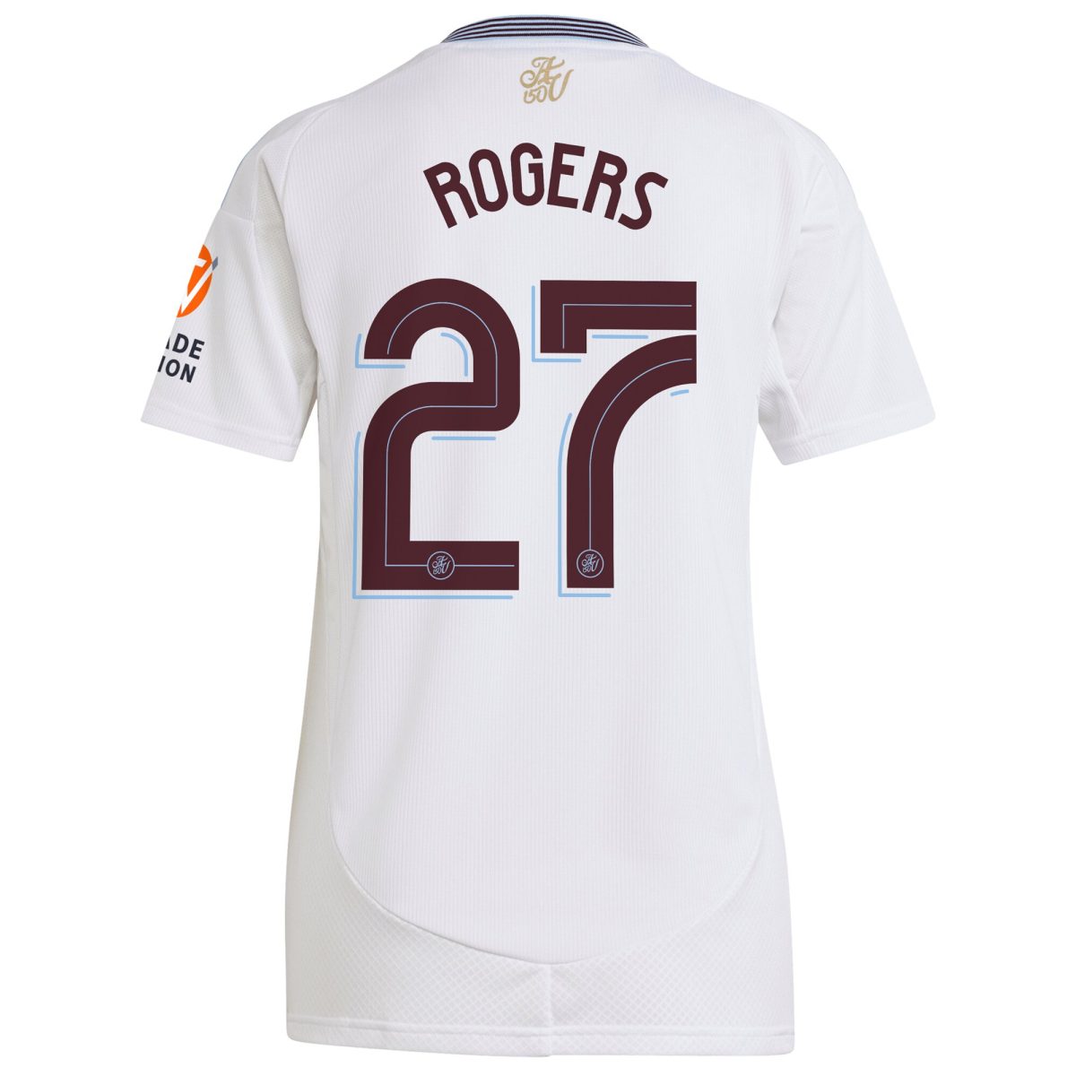 Aston Villa Shirts - aston villa adidas away shirt 2024-25 – womens with rogers 27 cup printing Collection of Official Fan Gear