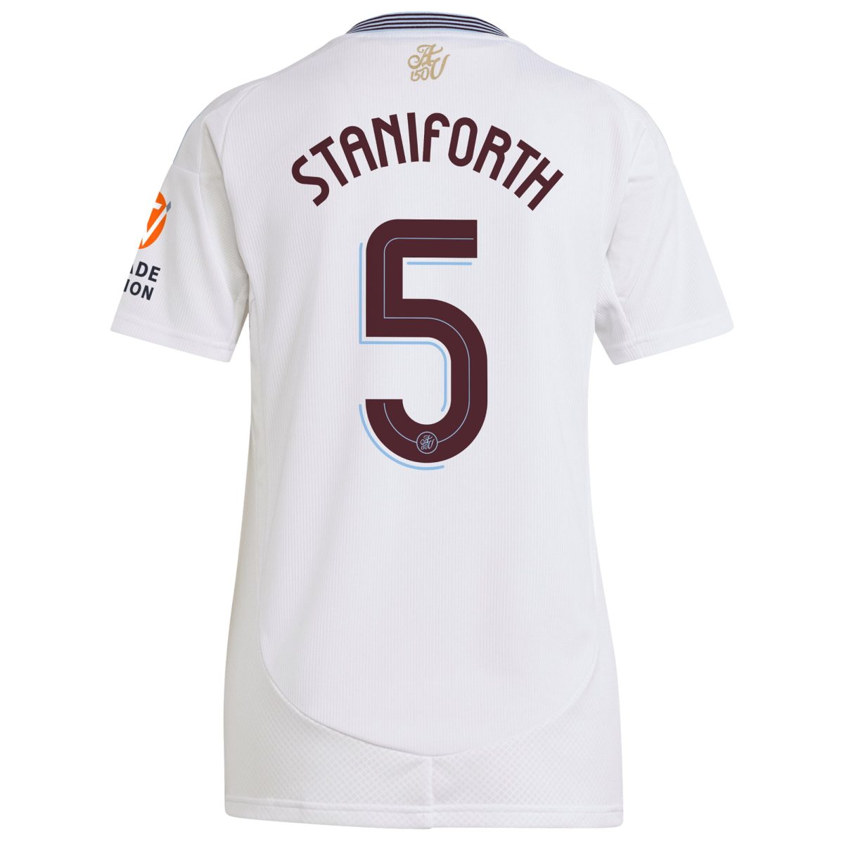 Aston Villa Shirts - aston villa adidas away shirt 2024-25 – womens with staniforth 5 cup printing Collection of Official Fan Gear