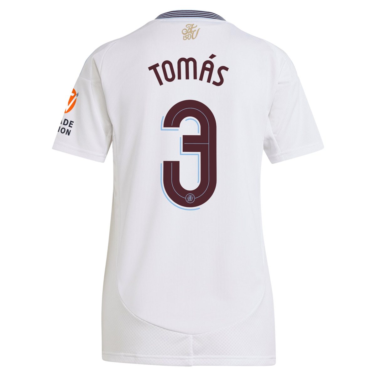 Aston Villa Shirts - aston villa adidas away shirt 2024-25 – womens with tomás 3 cup printing Collection of Official Fan Gear