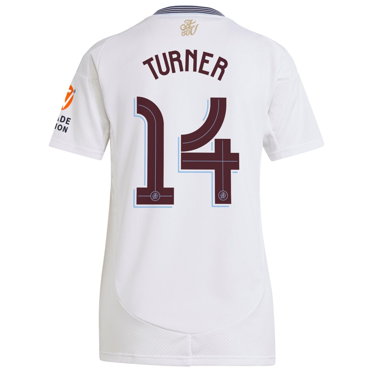 Aston Villa Shirts - aston villa adidas away shirt 2024-25 – womens with turner 14 cup printing Collection of Official Fan Gear