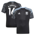 Aston Villa Shirts - aston villa adidas away shirt 2025-26 – kids with a.garcía 16 printing Collection of Official Fan Gear