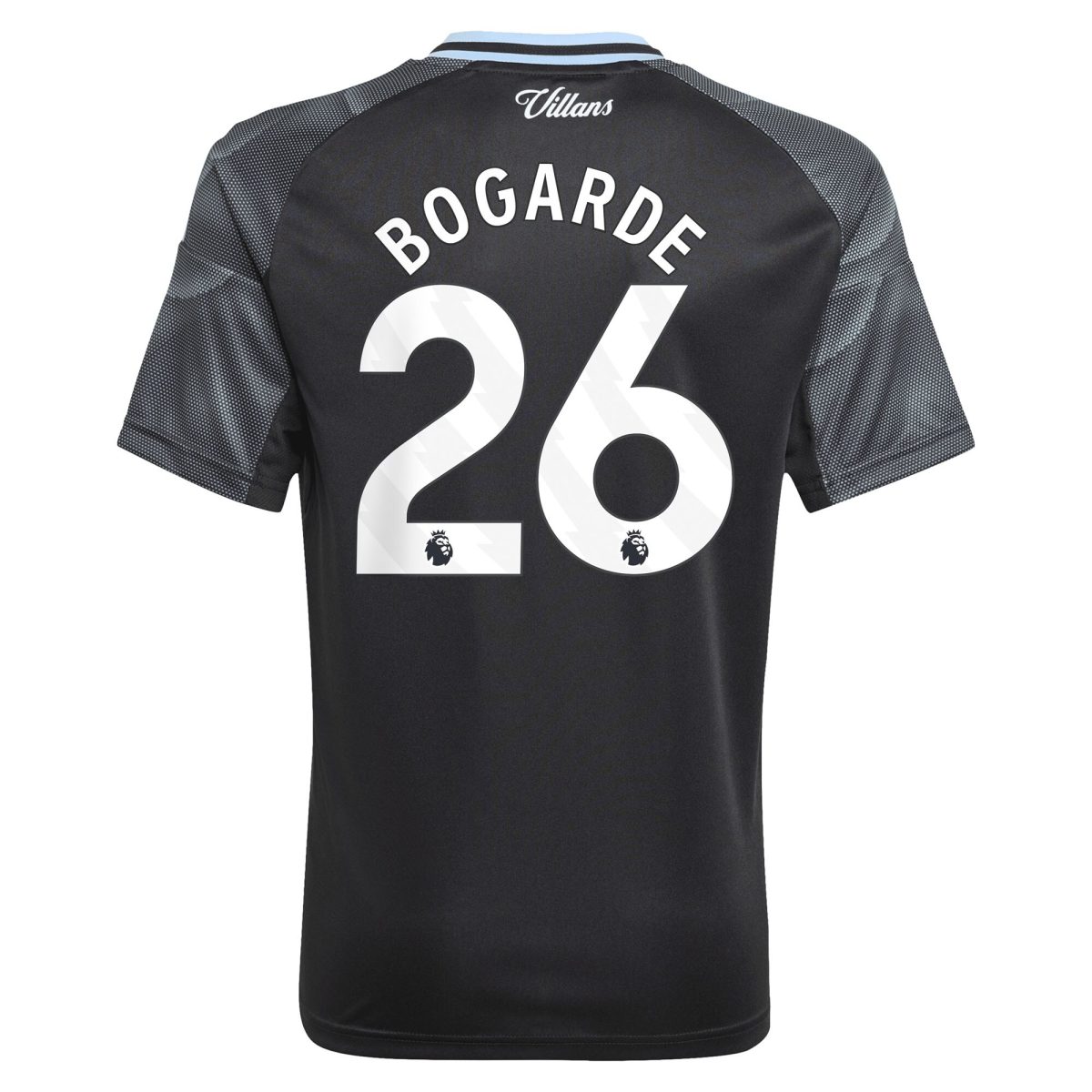 Aston Villa Shirts - aston villa adidas away shirt 2025-26 – kids with bogarde 26 printing Collection of Official Fan Gear
