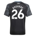 Aston Villa Shirts - aston villa adidas away shirt 2025-26 – kids with bogarde 26 printing Collection of Official Fan Gear