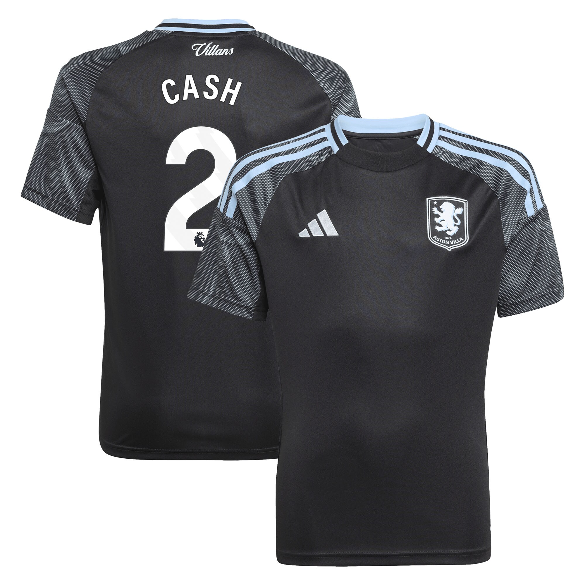 Aston Villa Shirts - aston villa adidas away shirt 2025-26 – kids with cash 2 printing Collection of Official Fan Gear