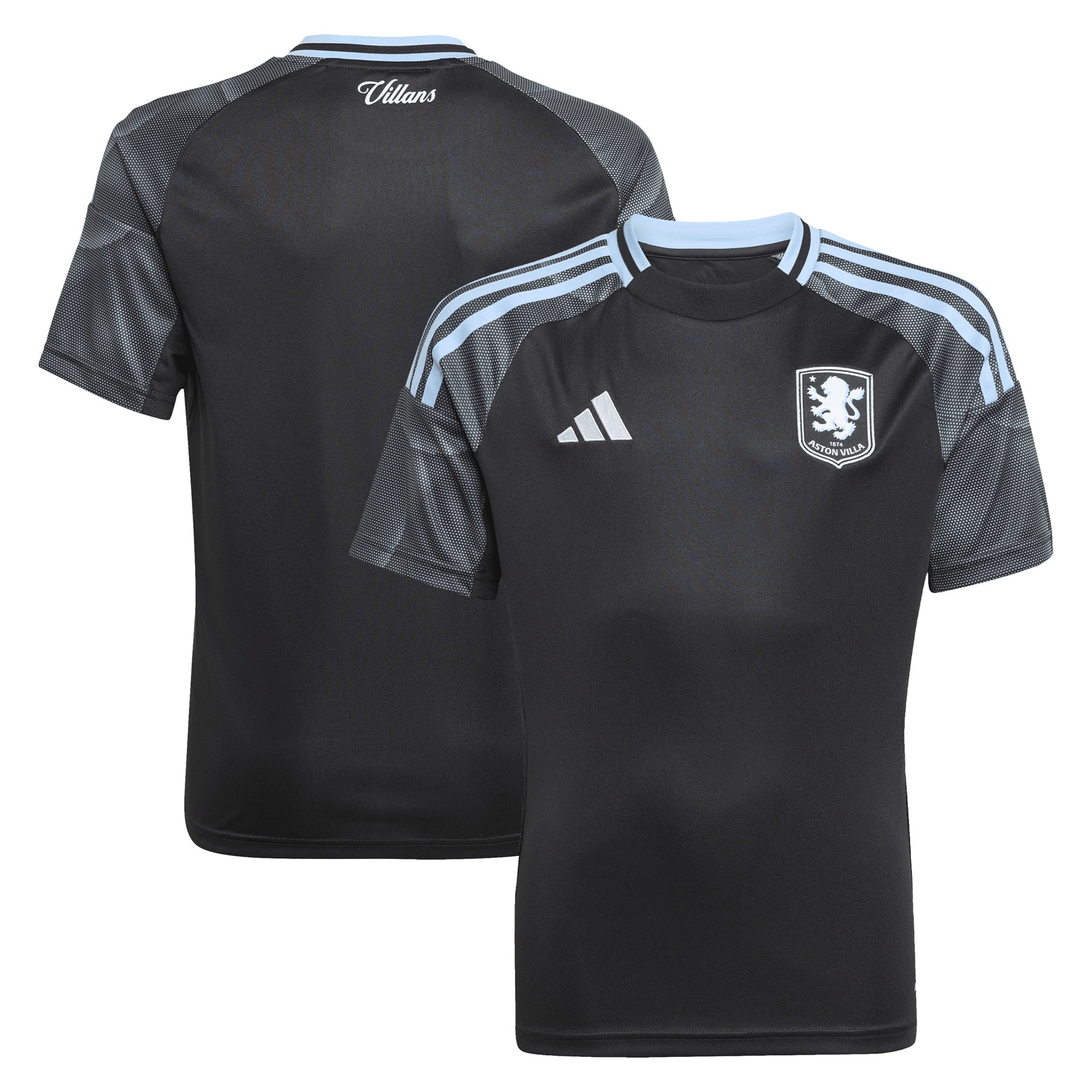 Aston Villa Shirts - aston villa adidas away shirt 2025-26 – kids with custom printing Collection of Official Fan Gear