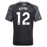 Aston Villa Shirts - aston villa adidas away shirt 2025-26 – kids with digne 12 printing Collection of Official Fan Gear