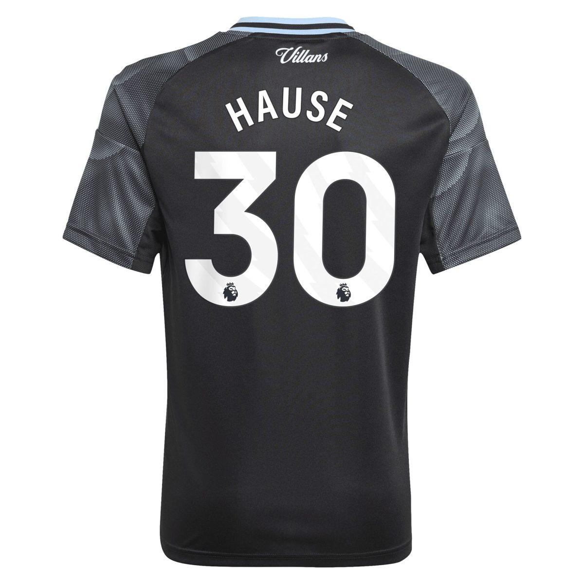 Aston Villa Shirts - aston villa adidas away shirt 2025-26 – kids with hause 30 printing Collection of Official Fan Gear