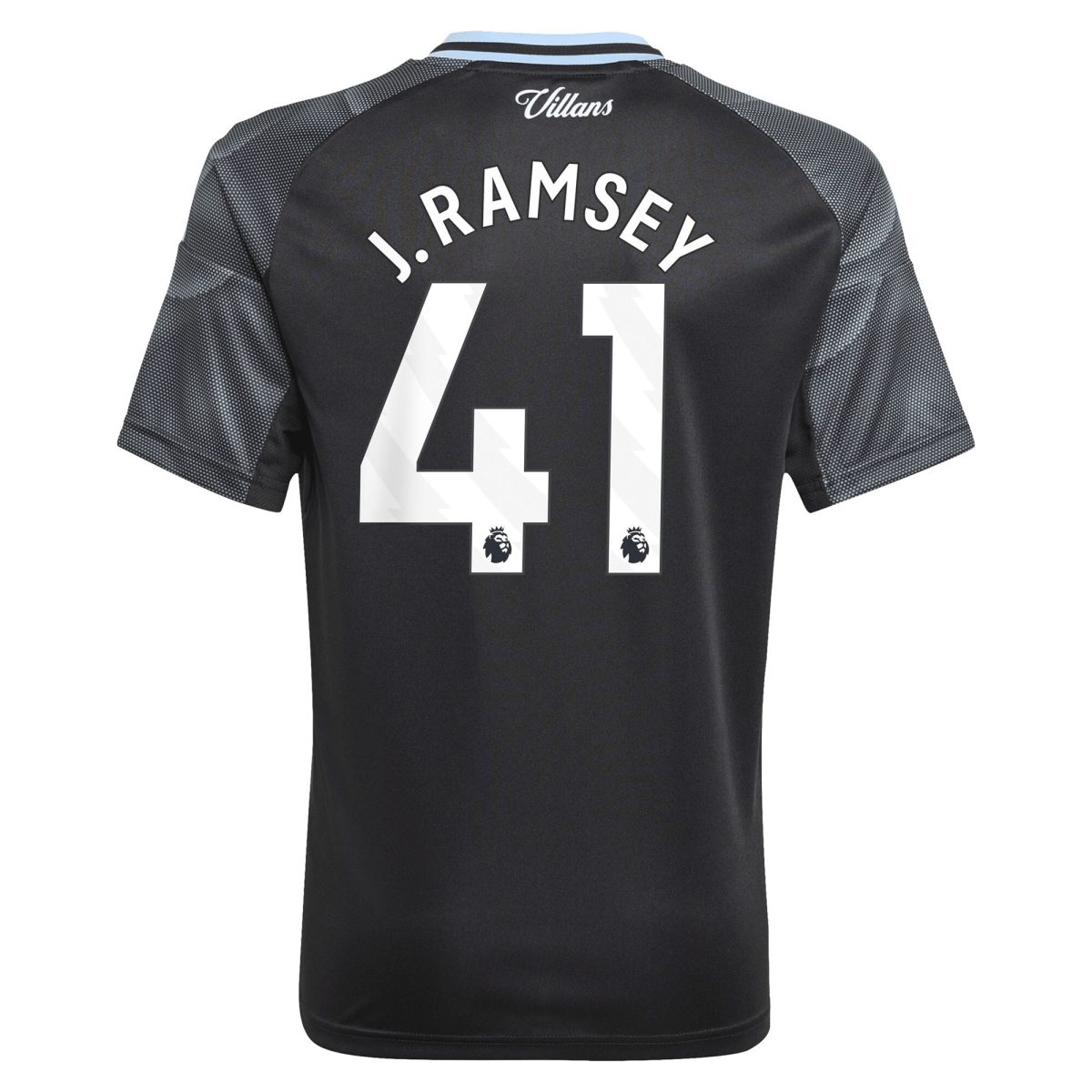Aston Villa Shirts - aston villa adidas away shirt 2025-26 – kids with j. ramsey 41 printing Collection of Official Fan Gear