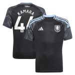 Aston Villa Shirts - aston villa adidas away shirt 2025-26 – kids with kamara 44 printing Collection of Official Fan Gear