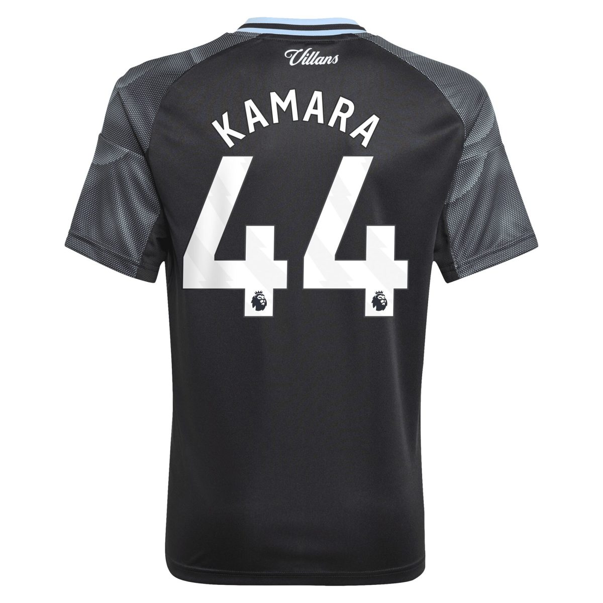 Aston Villa Shirts - aston villa adidas away shirt 2025-26 – kids with kamara 44 printing Collection of Official Fan Gear